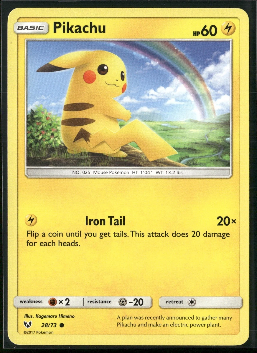 Pikachu Pokémon TCG Shining Legends Individual Collectible Card