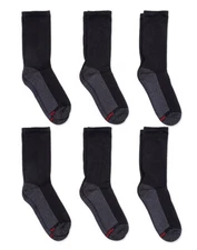 Hanes Mens ComfortBlend 6-Pack Max Cushion Crew Sock