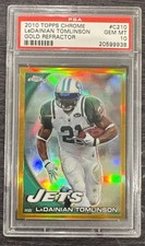 2010 Topps Chrome LaDainian Tomlinson Gold Refractor /50 Chargers PSA 10  