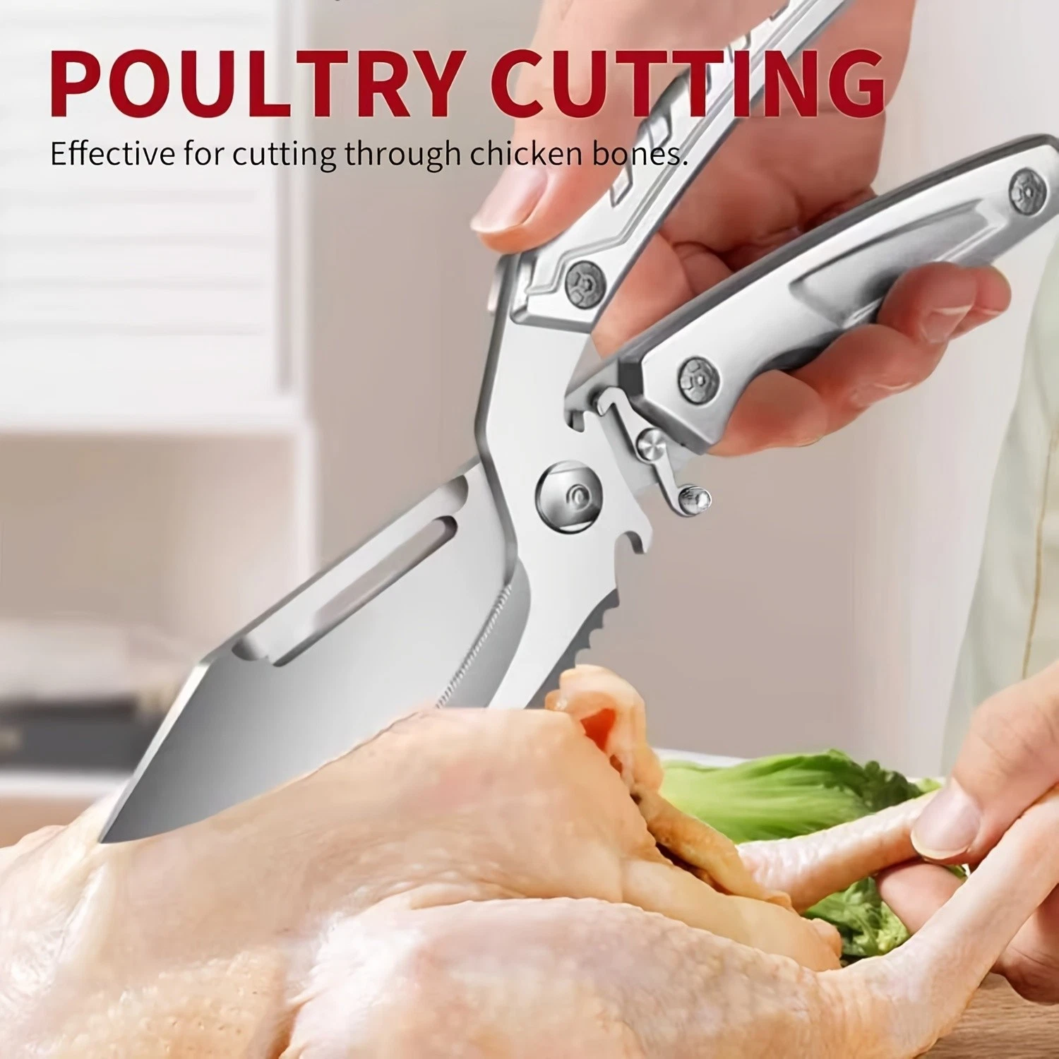 Multi Purpose Kitchen Shears Open View