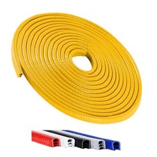 16.5FT 5M Universal Car Door Edge Protector Guards, No-Glue 16.5Ft Yellow