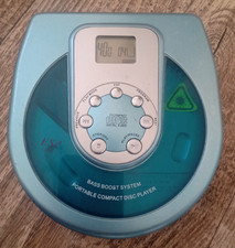 Fujisound CD1218A Portable CD Player Blue Retro Vintage Spares or Repair Fualty