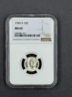 1945-S Mercury Dime 10c NGC MS65