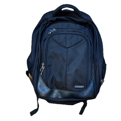 Samsonite Laptop Backpack Black Multiple Pockets Luggage Strap TSA Friendly 
