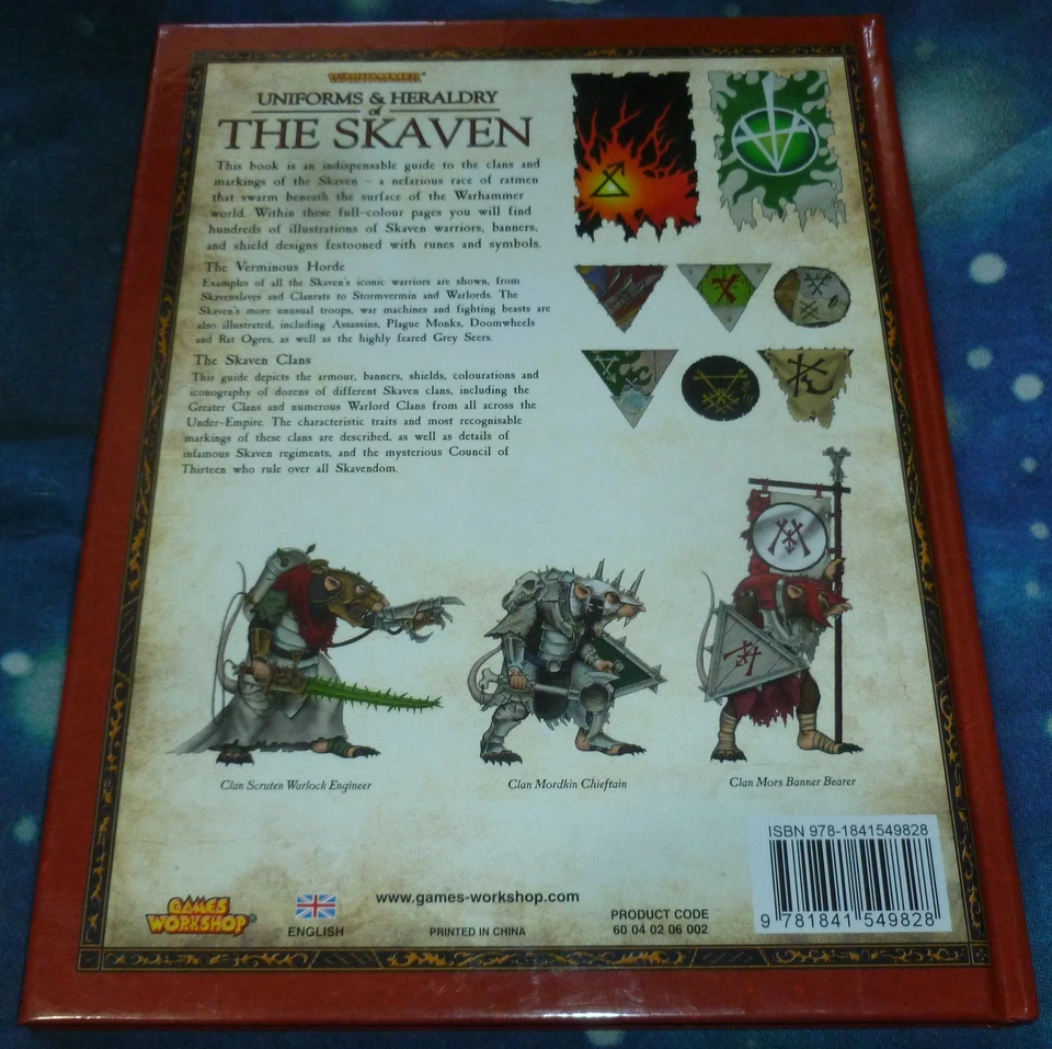 Uniforms And Heraldry Of The Skaven Warhammer Fantasy Art Book HC OOP HB GW - Image 2 of 3