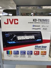 JVC KD-T92MBS MARINE/CAR CD RECEIVER W/BLUETOOTH/VARIABLE COLOR/BACKLIT DISPLAY
