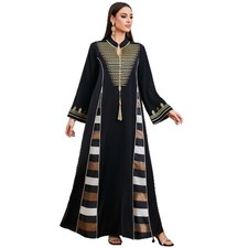 Women Muslim Abaya Long Robes Turkey Kaftan Evening Maxi Dress Gown Ramadan Gown