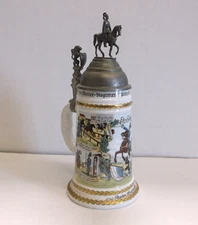 Vntge German Schwaben Reiter Regimental Calvary Prinz Carl V. Bayern Beer Stein
