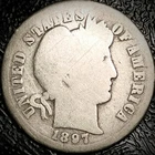 1897 O Barber Dime - 90% Silver 10C