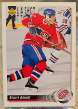 1992-93 Upper Deck Benoit Brunet #80 Montreal Canadiens