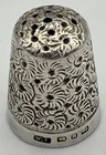 1887 Hallmarked .925 Sterling Silver Thimble by WALTER LUNT - Birmingham