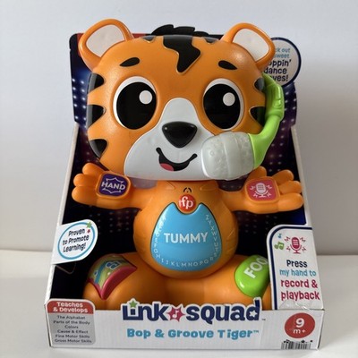 Fisher Price Link Squad Bop & Groove Tiger Interactive Learning Toy for Kids