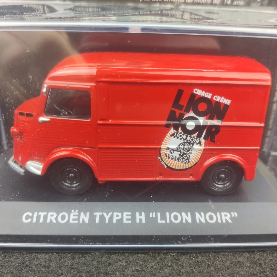 FURGONE CITROEN TIPO H PUBBLICITARIO LEONE NERO IXO 1:43 NUOVO SCATOLA + BLISTER - Immagine 2 di 4