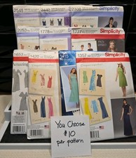 Simplicity UNCUT Dress Patterns U CHOOSE 10 Designers Inspiration Eng/Spanish