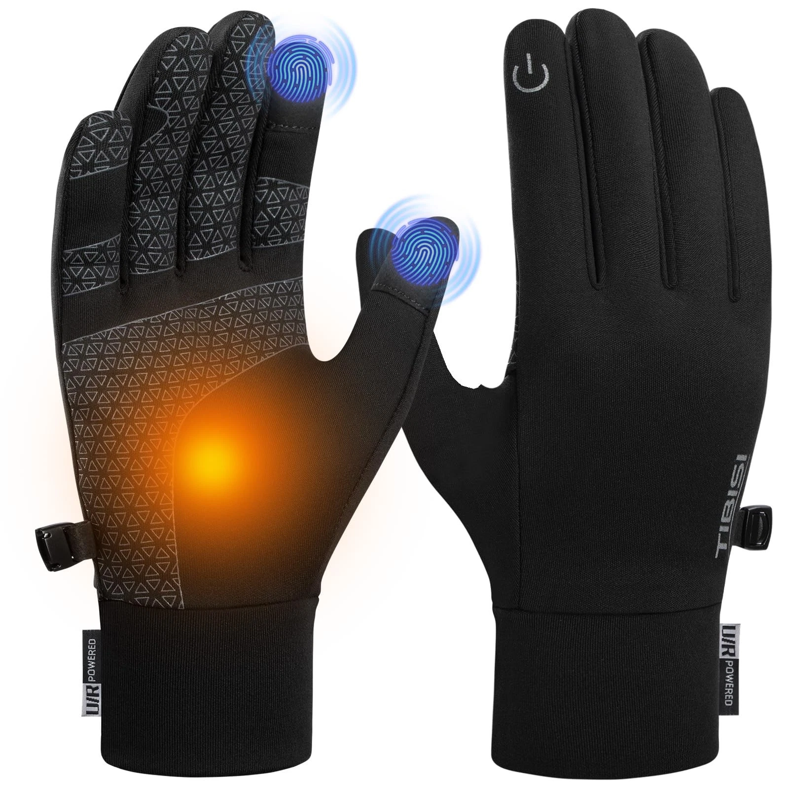 Winter Gloves Touchscreen Windproof Thermal Gloves Men Cycling Running Climbi...
