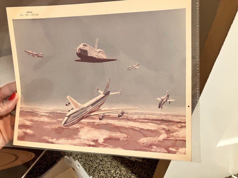 Vintage NASA Photograph Red Numbers On Kodak Paper