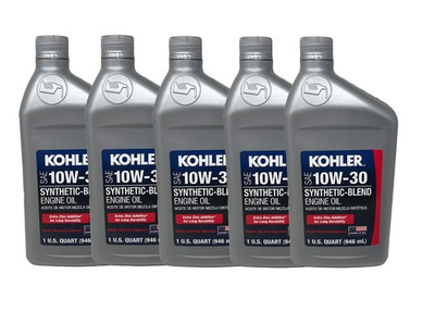 #ad Kohler 10W30 Semi Synthetic Motor Oil 5 QUARTS 25 357 65 S 5 PACK 10w 30 $50.36