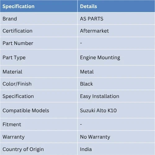 Fit For Suzuki Alto K10 - Engine Mounting Front RH - Image 2 of 4