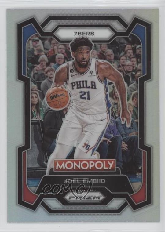 2023-24 Panini Prizm Monopoly Silver Prizm Joel Embiid #69 0nr3