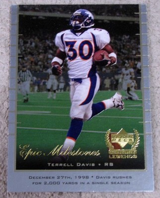 1999 Upper Deck Century Legends #EM4 Terrell Davis Epic Milestones