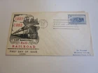 US COVER 1952 B & O RAILROAD FDC SCOTT 1006 C GEORGE BI COLOR THERMOGRAPH CACHET