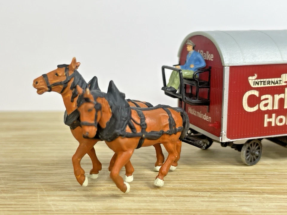 Preiser 455 carro mobili per cavalli Carl Balke Holzminden H0 1:87 - Immagine 2 di 4