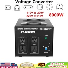 10000W Peak Voltage Transformer Converter 220V to 110V 110V to 220V Step Up/Down