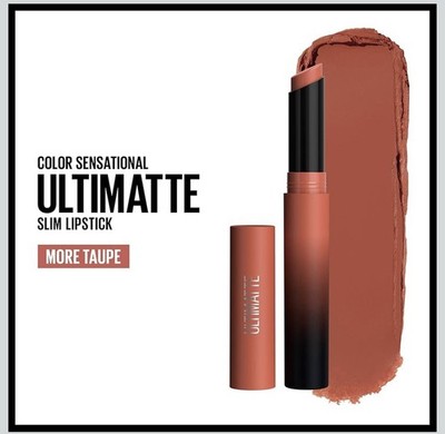 Maybelline New York Color Sensational Ultimatte Slim Lipstick Matte More Taupe