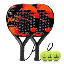 Padel Racket Carbon Fiber Surface with EVA Memory Flex Foam Core Lightweight ...