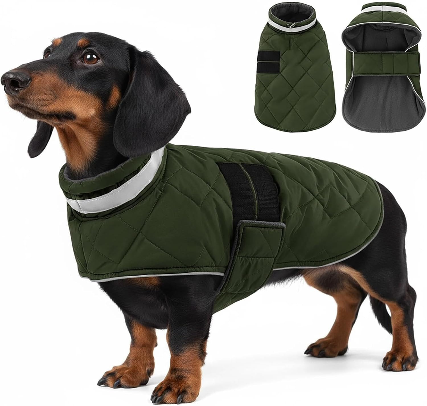 Giacca Invernale Cane XS Impermeabile: Termico e Riflettente per Cuccioli