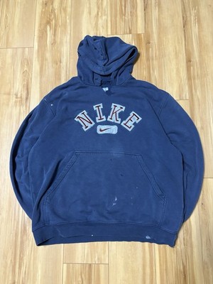 Vintage Y2K Nike Center Spellout Hoodie - Grungy/Thrashed