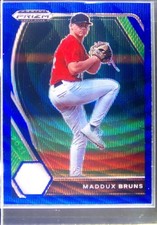 2021 Prizm Draft Picks Maddux Bruns Blue Wave Prizm #PDP29