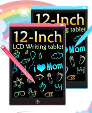 2 Pack LCD Writing Tablet, 12 Inch Colorful Toddler Drawing Pad Doodle Board, Er