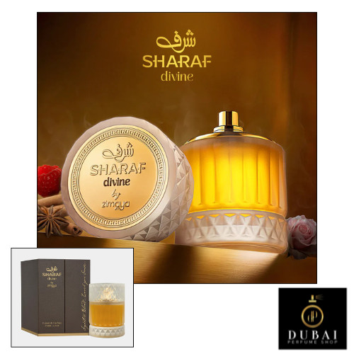 Sharaf Divine Perfume by Zimaya Unisex 100ml EDP Dubai Luxury Scent Oriental Oud