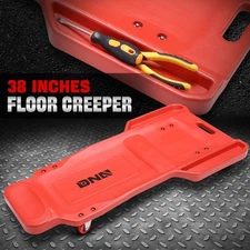38" Red Rolling Low Profile Shop Garage Mechanic Repair Creeper w/ 4 Casters