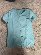 Figs Scrub Top XS Teal Technical Collection V Neck Healthcare Uniform