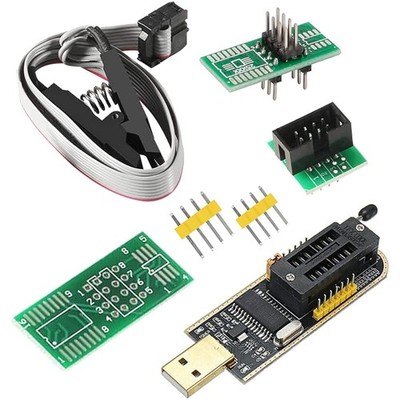 USB Programmiergerät CH341A EEPROM Flash BIOS Chip SOIC8 Clip Adapter
