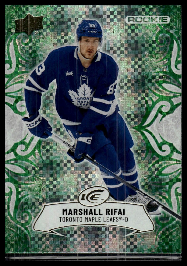 2024-25 Upper Deck Ice #136 Marshall Rifai Emerald Green RC