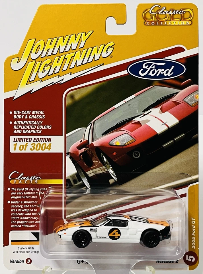 Coche fundido a presión Johnny Lightning “Ford GT 2005” 1/64 (Edición limitada) NUEVO Foto 2 de 4