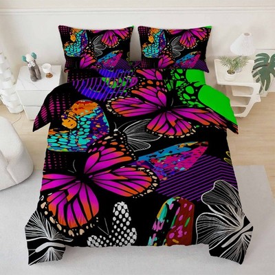3D Butterfly Theme Quilt Cover Set Bedding Sets Pillowcases