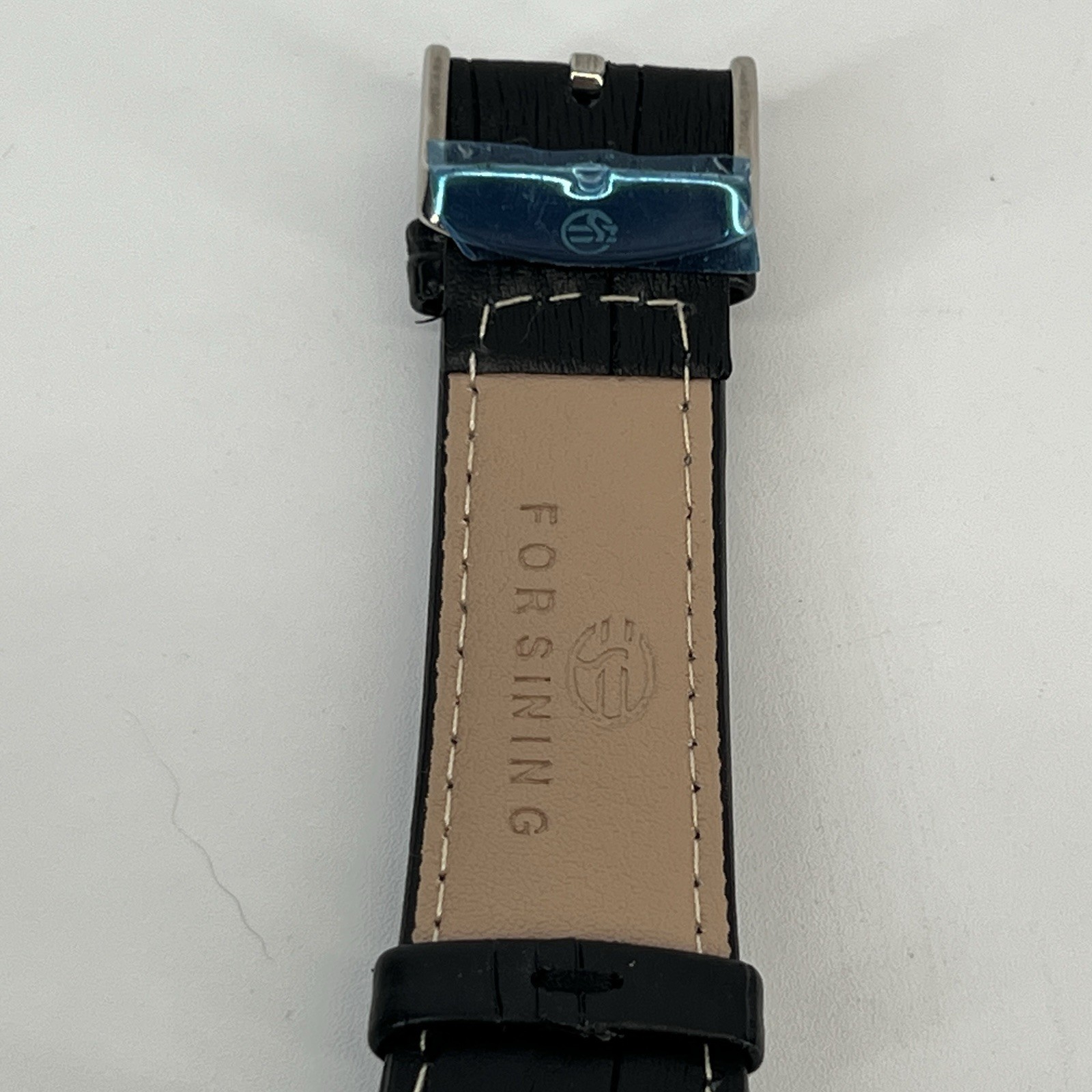 Forsining Automatic Skeleton Watch Black Dial Lea… - image 8