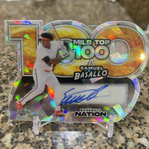2025 Leaf Baseball Nation Samuel Basallo Red Crystal Die Cut SP Auto RC 1/1