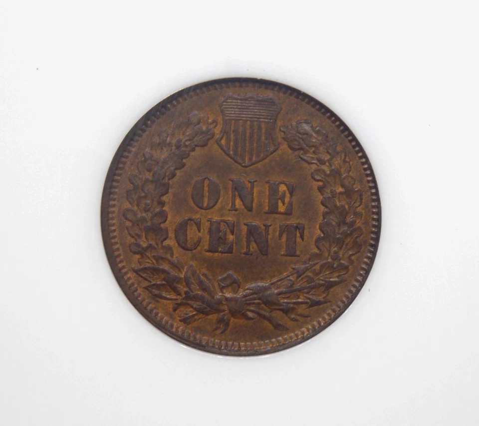 1873 Indian Head Cent Penny *CLOSED 3* 1c NGC AU55 BN #009 About Unc ECC&C, Inc. - Image 2 of 4