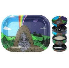 Sassy The Sasquatch 2 Piece Set Rolling Tray and Grinder Set