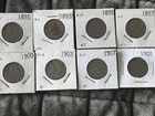 1891 1893 1895 1897 1900 1903 1907 1908 US INDIAN HEAD CENT 1C COIN LOT OF x8!