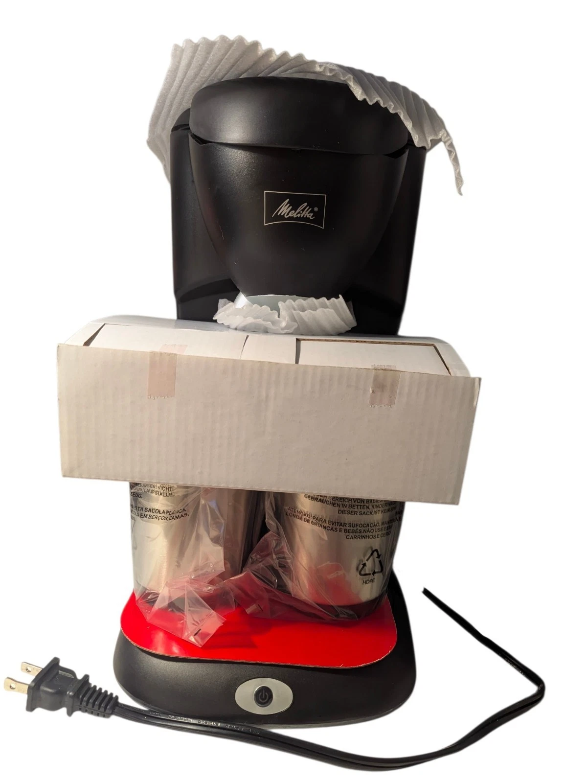 Melitta Dual Coffee Maker Take 2 Stainless Steel Travel Mug Coffee Maker w/ box