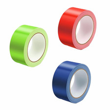 3 Rolls Duct Tape 50Mm X 10M Fabric Coloured Gaffer Tape Heavy Duty Adhesive Clo