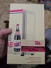 TAB Coca-Cola Retro Napkin Dispenser 2007 Metal Construction 7x4¼x3⅞" With Box