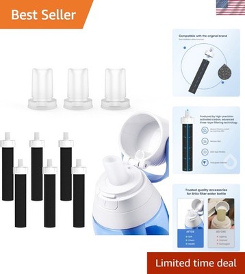 Bite Valve and Filter Replacement for Brita Water Bottle - 6 Pack Filters and...