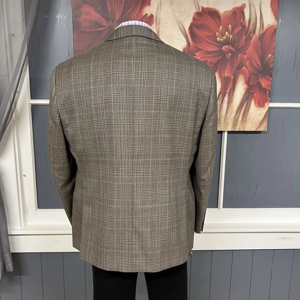 Pronto Uomo Blazer Chaqueta Abrigo Deportivo Para Hombre 46S Corto Calce Clásico Lana Tostado/Marrón Foto 3 de 4